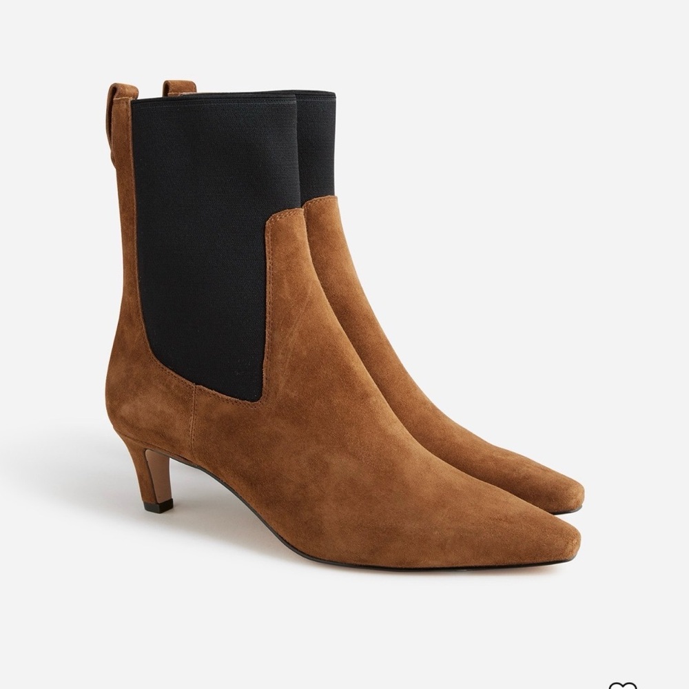 New J.Crew Stevie Brown Suede Women's Boots, 8.5